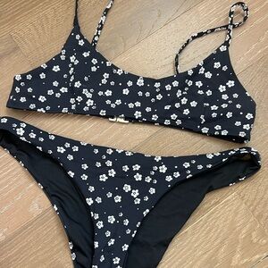 Black Floral Bikini Set - Beyond Her
